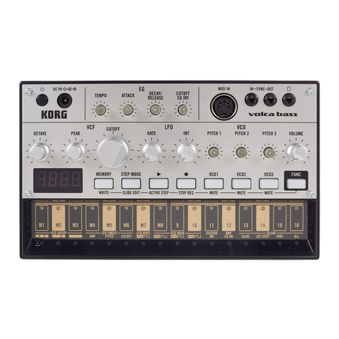 Korg Volca Bass Use and care manual Korg Volca Bass Use and care manual