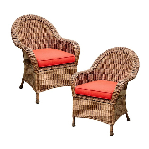 Royal garden Hacienda Wicker Dining Chair HHTDCH203 Assembly instructions