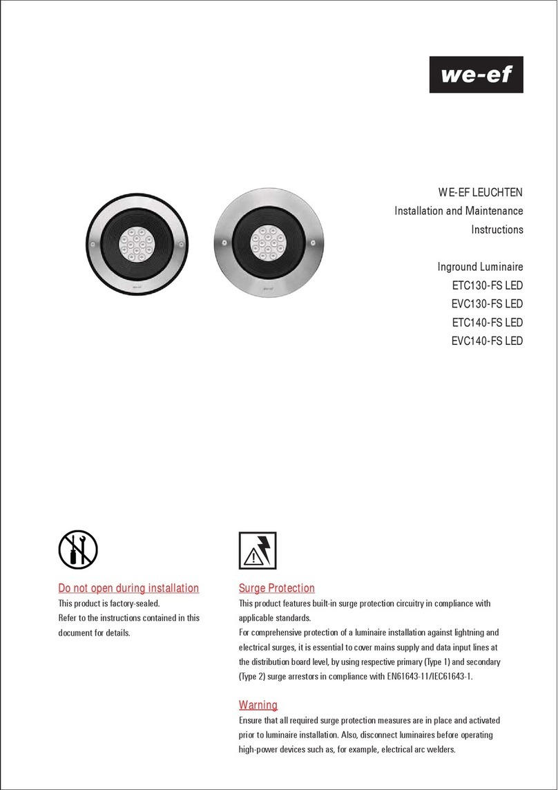 WE-EF ETC130-FS LED Installation and maintenance instructions