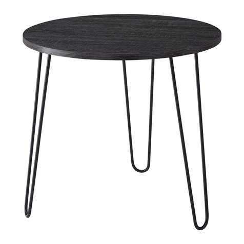 Classic Brands END TABLE WITHOUT TRAY 132-042-015 Owner's manual & assembly instructions