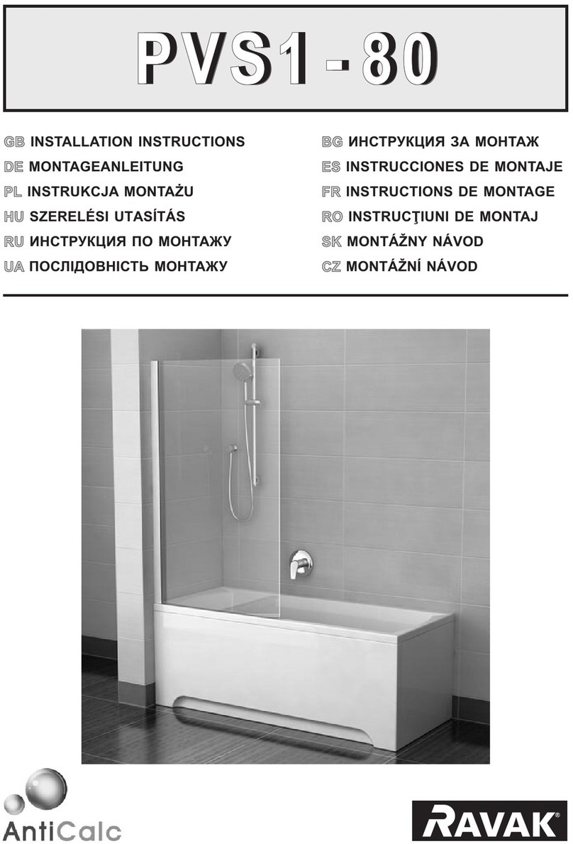 RAVAK PVS1-80 User manual