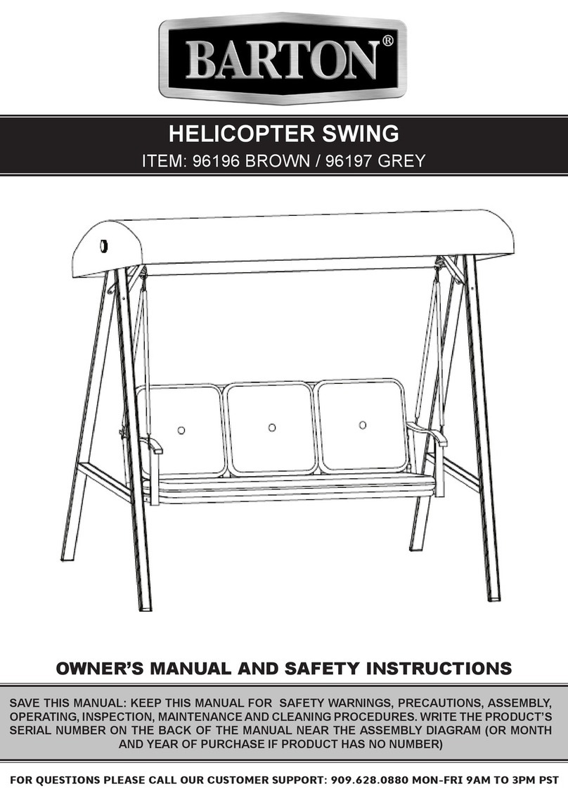 Barton HELICOPTER SWING 96196 Original instruction manual