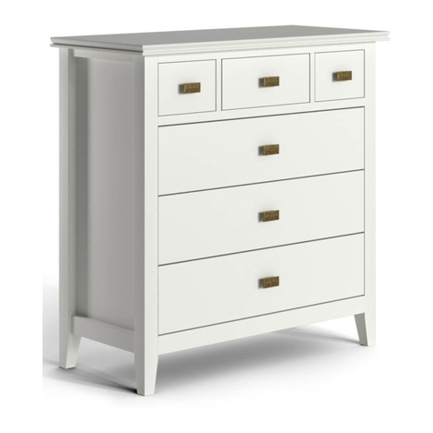 Simpli Home WyndenHall Brooklyn+Max CHEST OF DRAWERS... User manual Simpli Home WyndenHall Brooklyn+Max CHEST OF DRAWERS... User manual