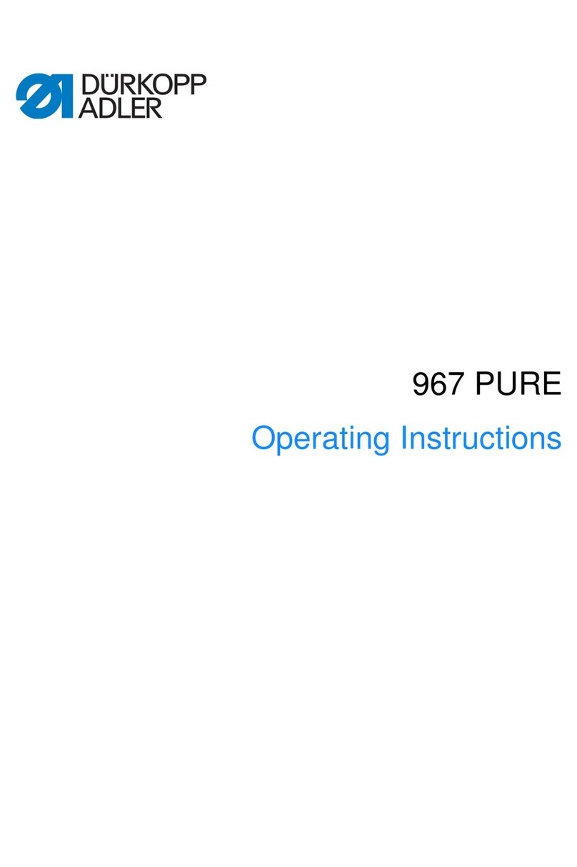 DURKOPP ADLER PURE 967 operating instructions