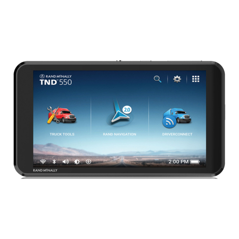 Rand McNally TND 550 User manual Rand McNally TND 550 User manual
