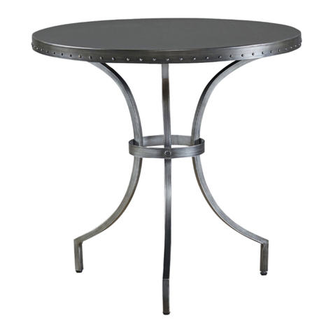 Universal Furniture Eliston Round End Table instruction sheet Universal Furniture Eliston Round End Table instruction sheet