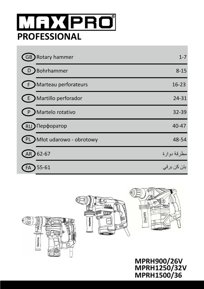 MaxPro PROFESSIONAL MPRH900/26V manual