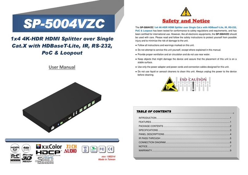 Gomax SP-5004VZC user manual