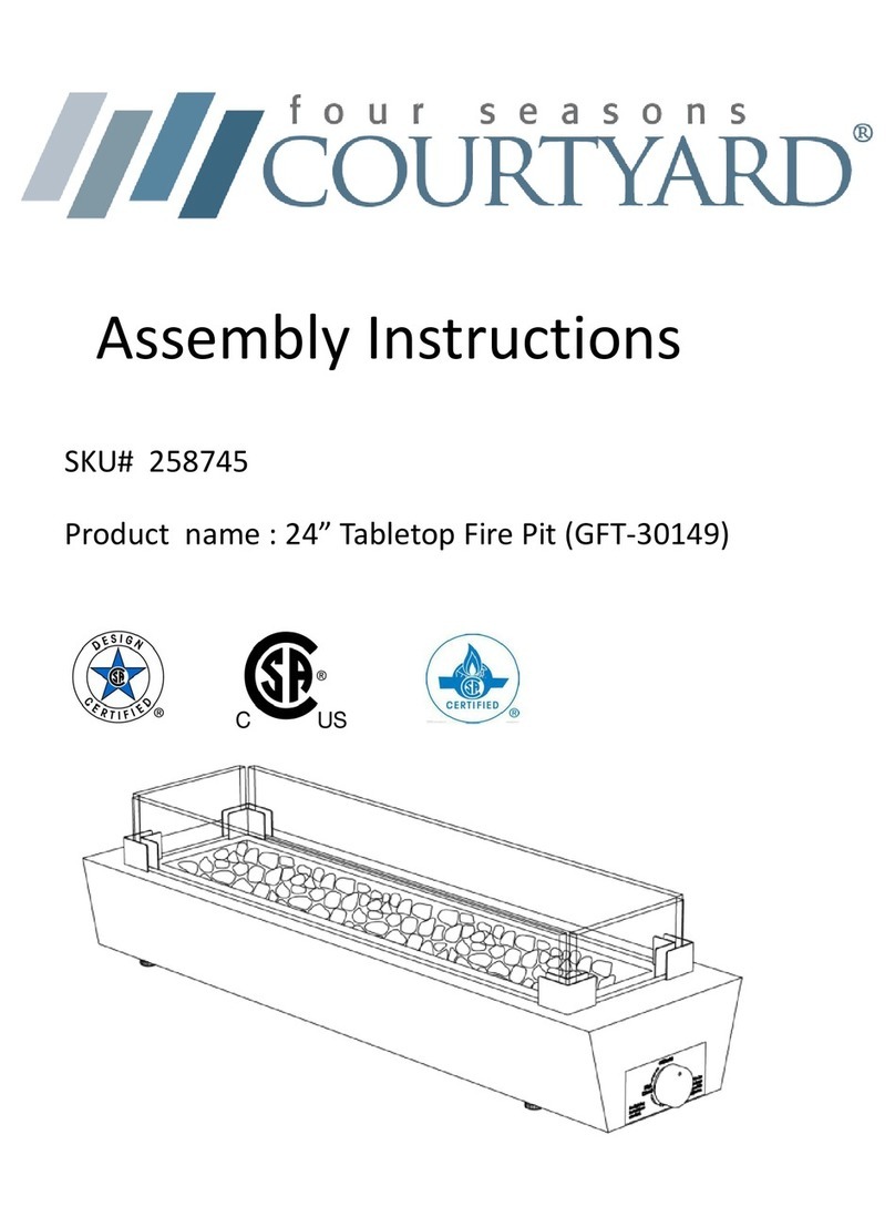 Four Seasons Courtyard GFT-30149 Assembly instructions Four Seasons Courtyard GFT-30149 Assembly instructions