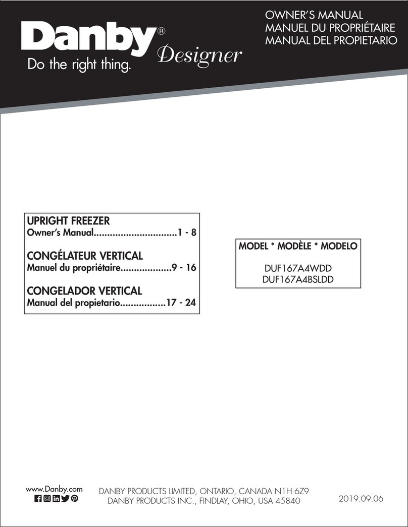 Danby Designer DUF167A4WDD owner's manual
