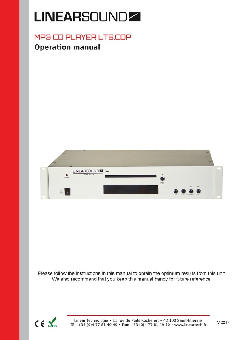 LINEAR SOUND LTS.CDP Operation manual