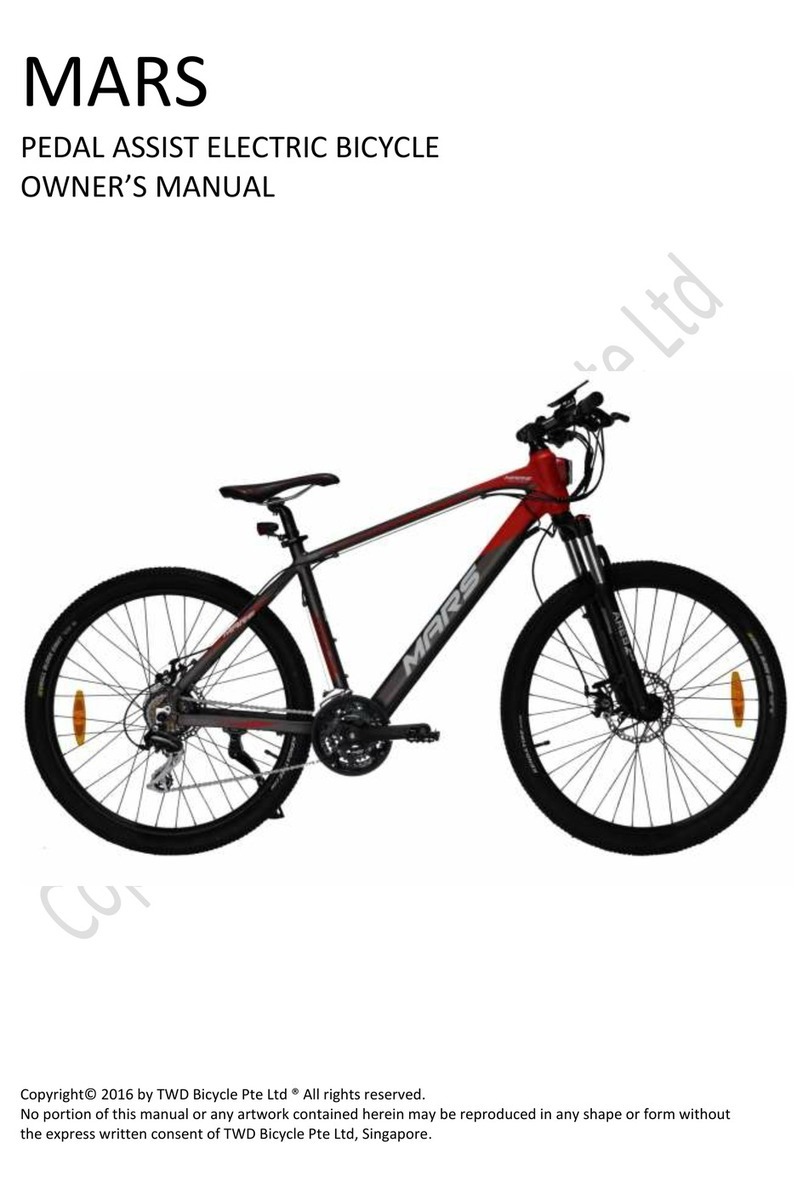 TWD Bicycle Pte MARS owner's manual
