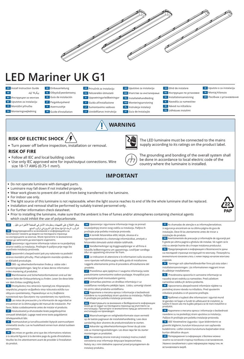 Tungsram LED Mariner UK G1 Series Install Instruction Guide