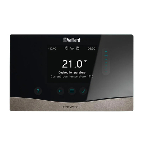 Vaillant sensoCOMFORT VRC 720f Operating and installation instructions
