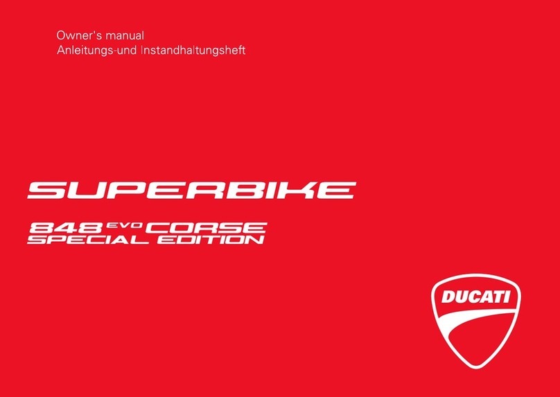 Ducati Superbike 848evo Corse owner's manual