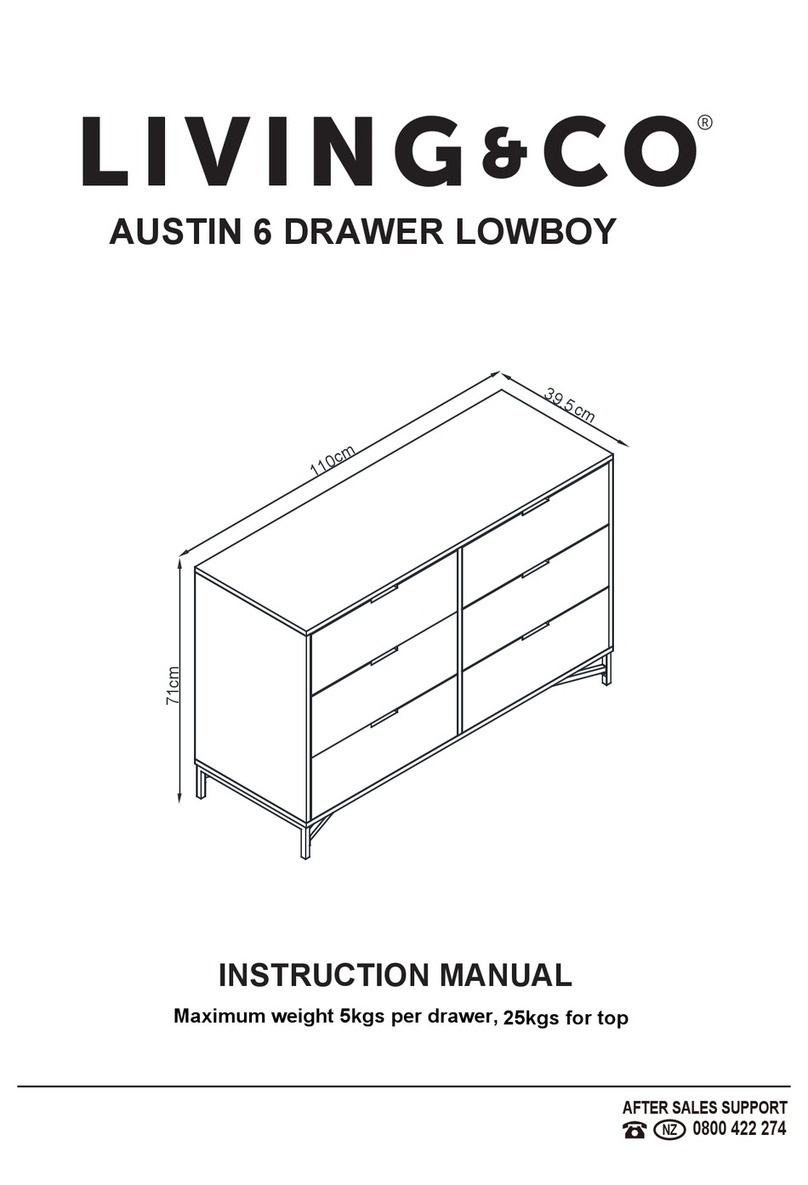 Living & Co AUSTIN 6 DRAWER LOWBOY User manual Living & Co AUSTIN 6 DRAWER LOWBOY User manual