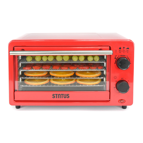 Status FRUIT, VEGETABLE AND HERB DEHYDRATOR, 14 L User manual