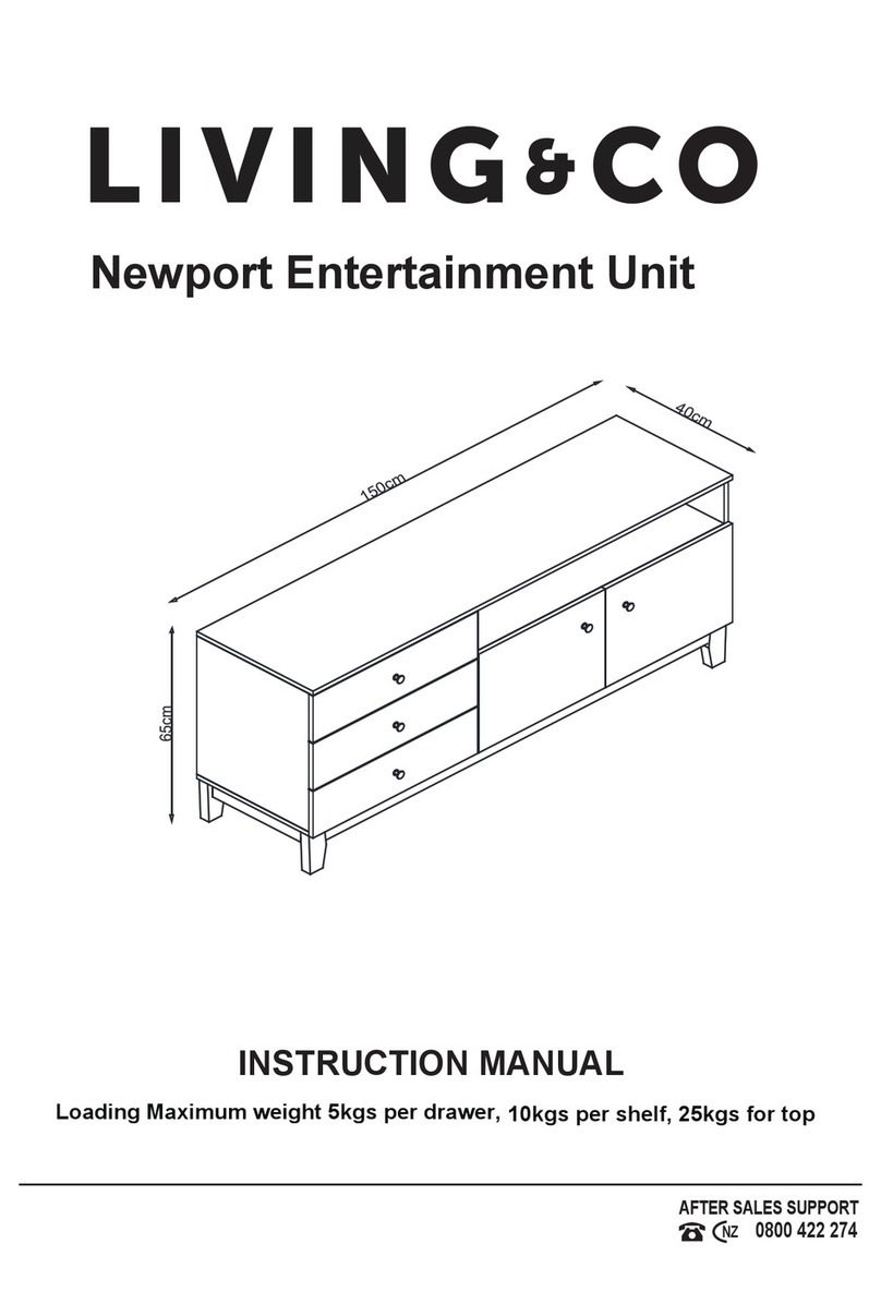Living & Co Newport Entertainment Unit instruction manual
