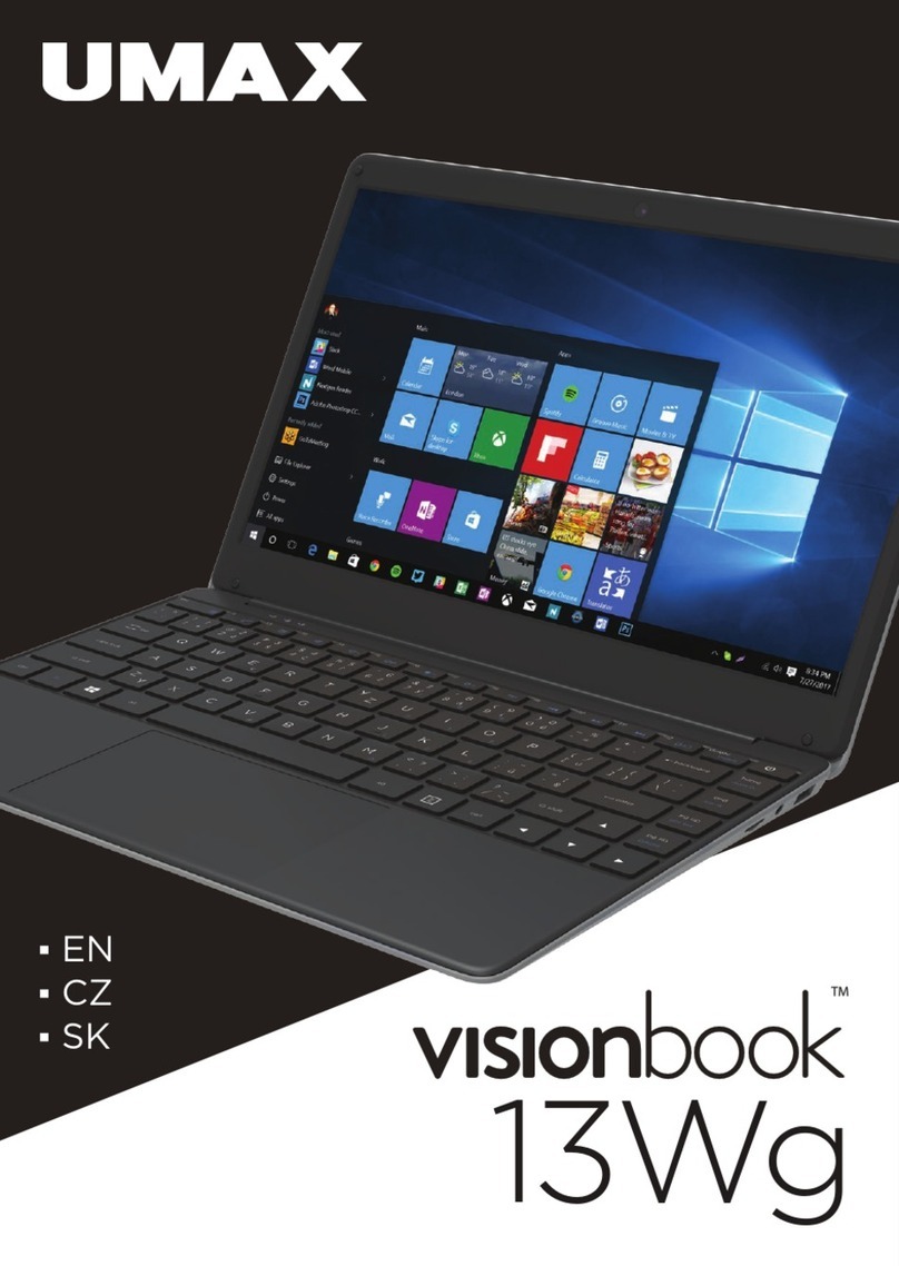 UMAX Technologies visionbook 13Wg manual