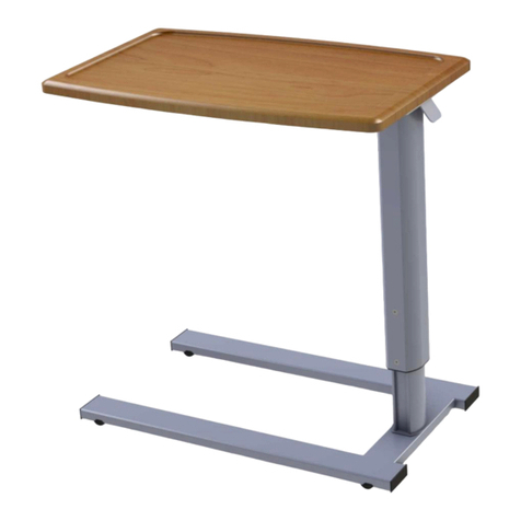 MedViron 39" Overbed Table User manual