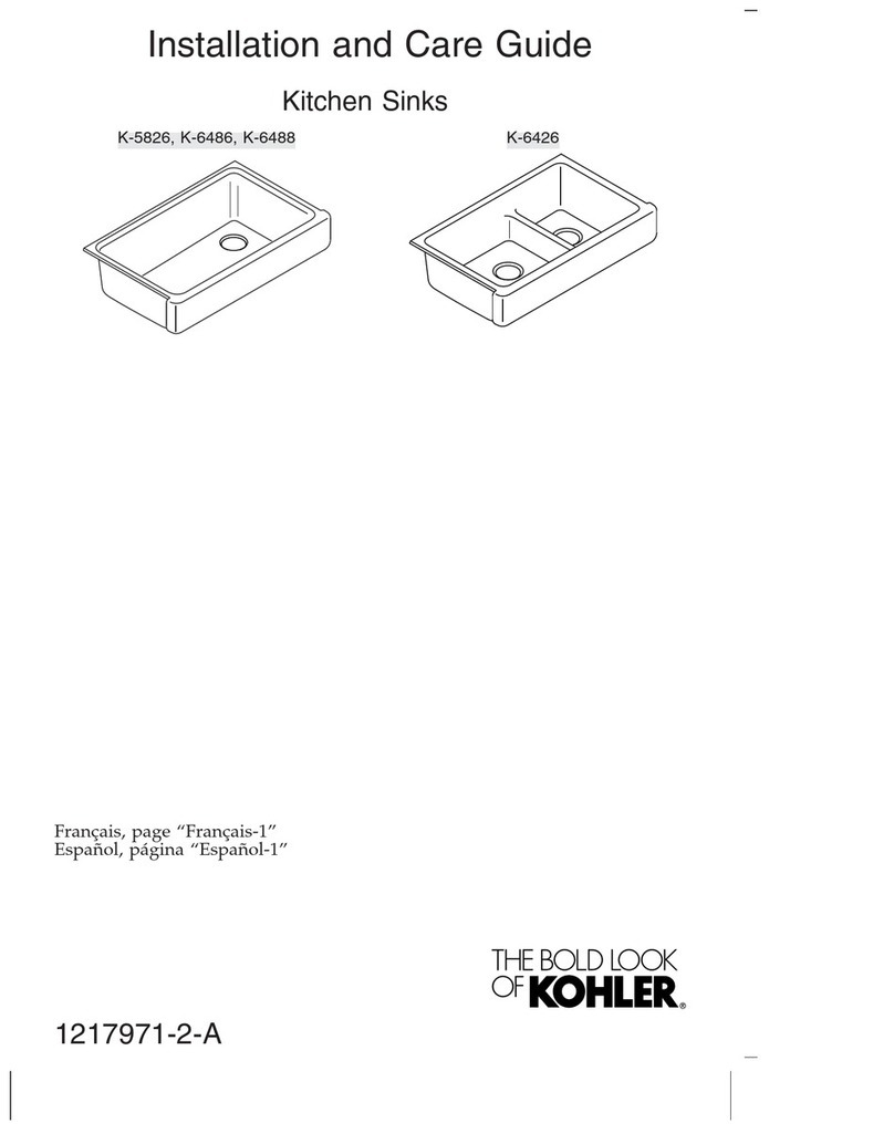 Kohler K-5826 Assembly instructions