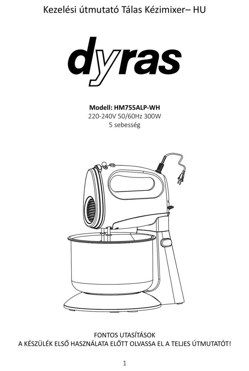 dyras HM755ALP-WH instruction manual