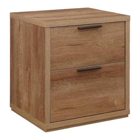 Happy Beds Stockwell 2 Drawer Bedside Table Assembly instructions