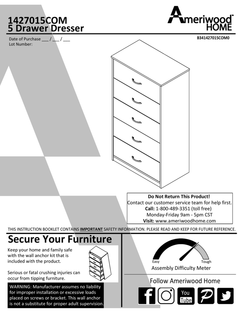 Ameriwood HOME 1427015COM Instruction booklet