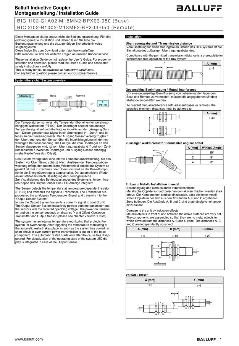 Balluff BIC 1I02-C1A02-M18MN2-BPX03-050 installation guide