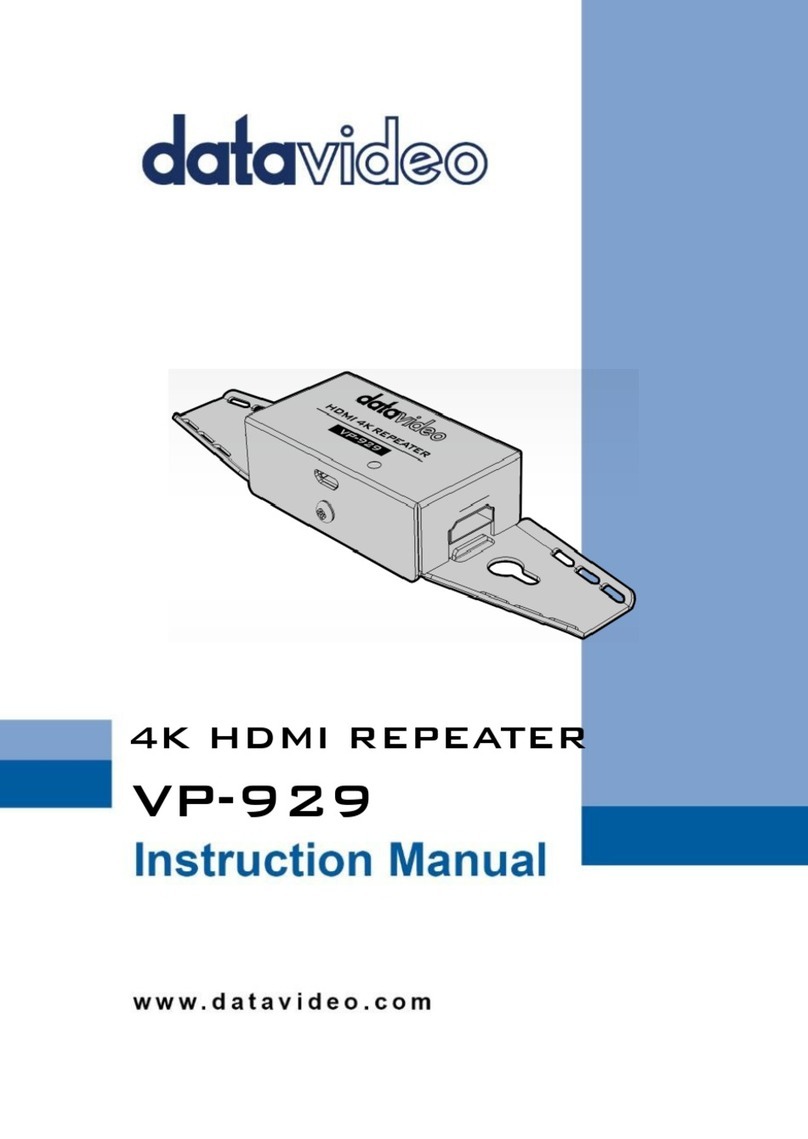 Data Video VP-929 instruction manual