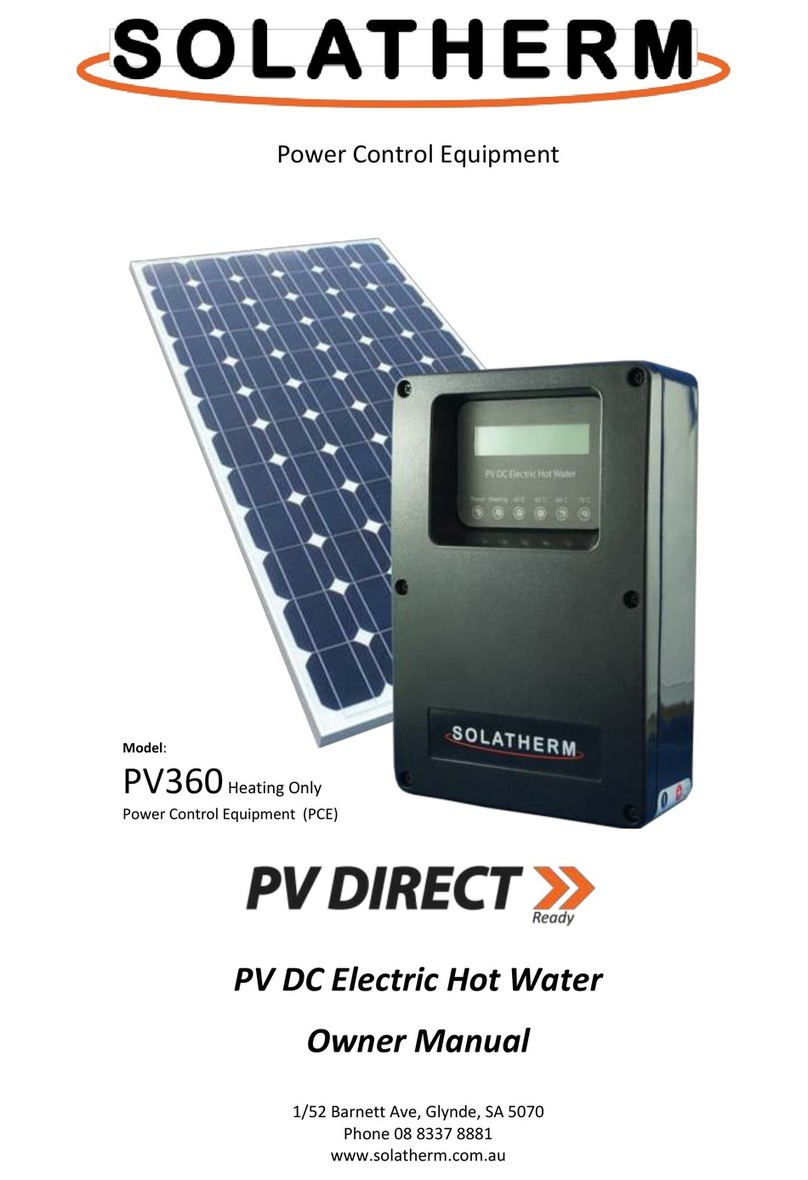 SOLATHERM PV360 owner's manual