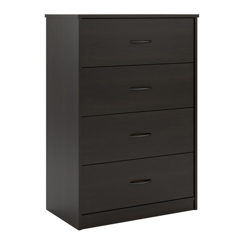 Ameriwood HOME 4 Drawer Dresser 8612303COM Instruction booklet Ameriwood HOME 4 Drawer Dresser 8612303COM Instruction booklet