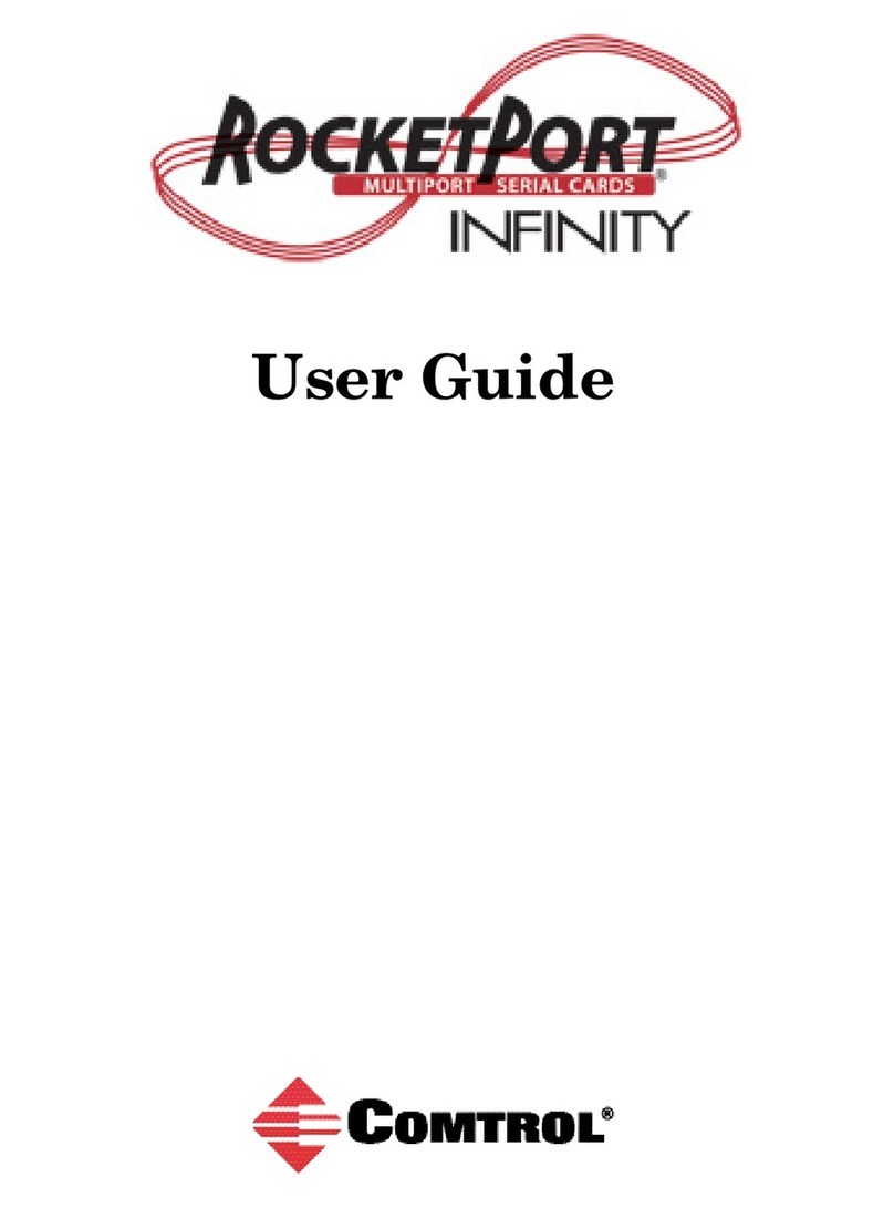 Comtrol RocketPort INFINITY User manual