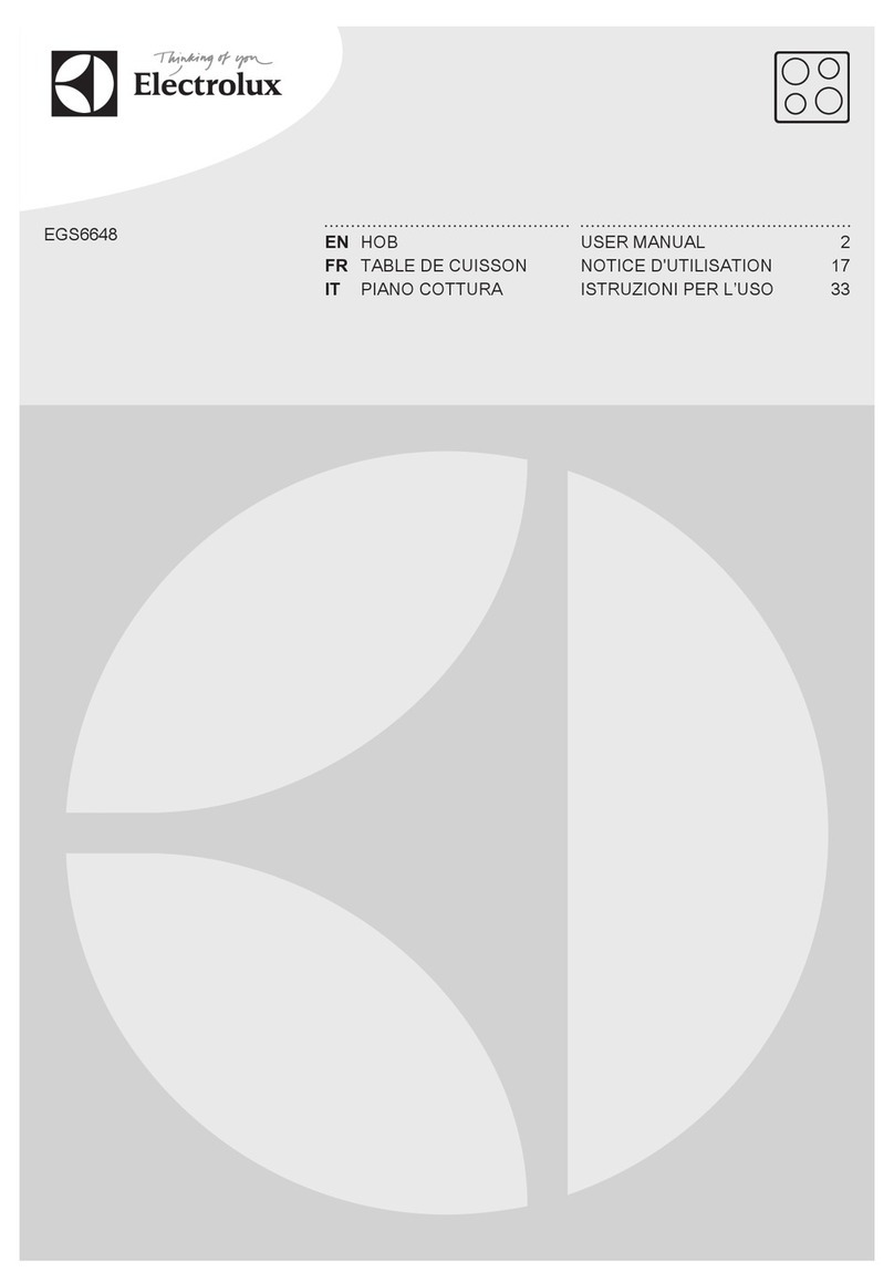 Electrolux EGS6648 User manual