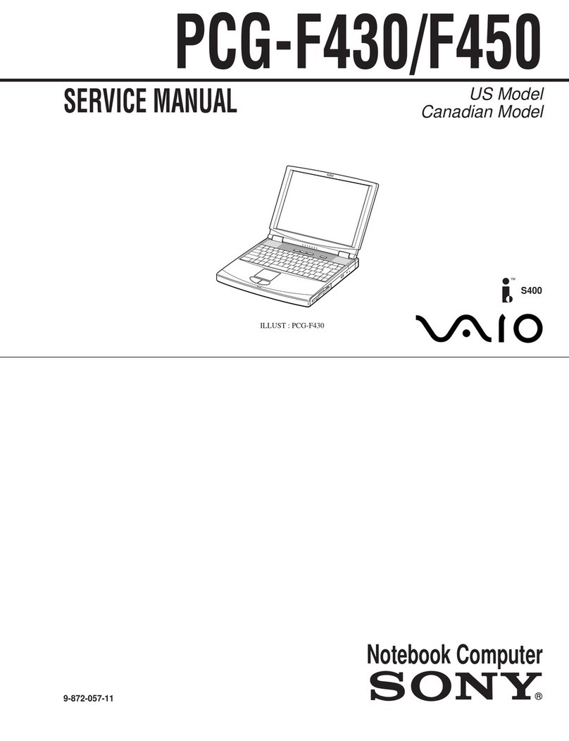 Sony VAIO PCG-F430 User manual
