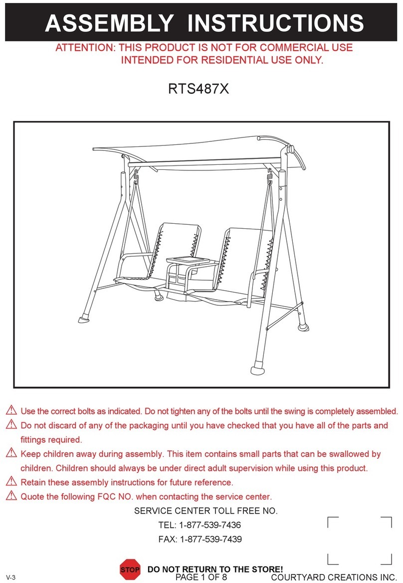 Courtyard Creations RTS487X Assembly instructions