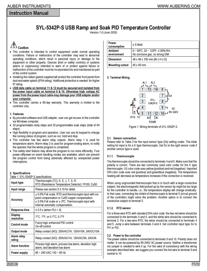 Auber Instruments SYL-5342P-S instruction manual