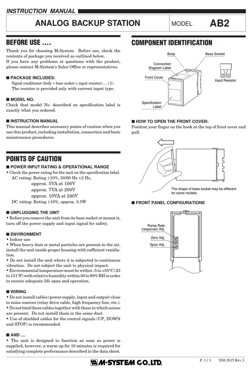 M-system AB2 instruction manual