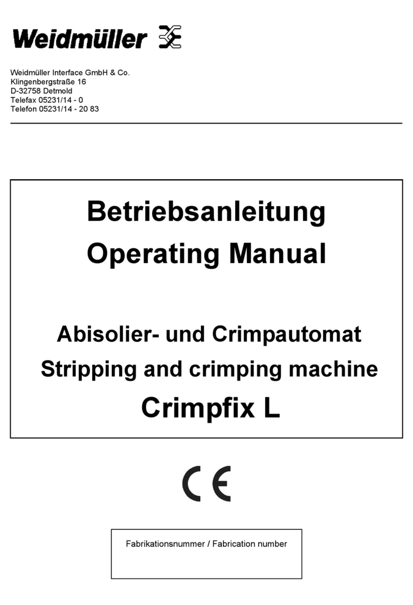 Weidmuller Crimpfix L operating manual