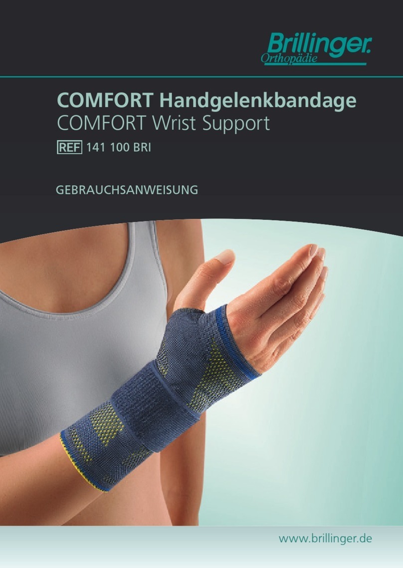 Brillinger COMFORT Wrist Support Instructions for use