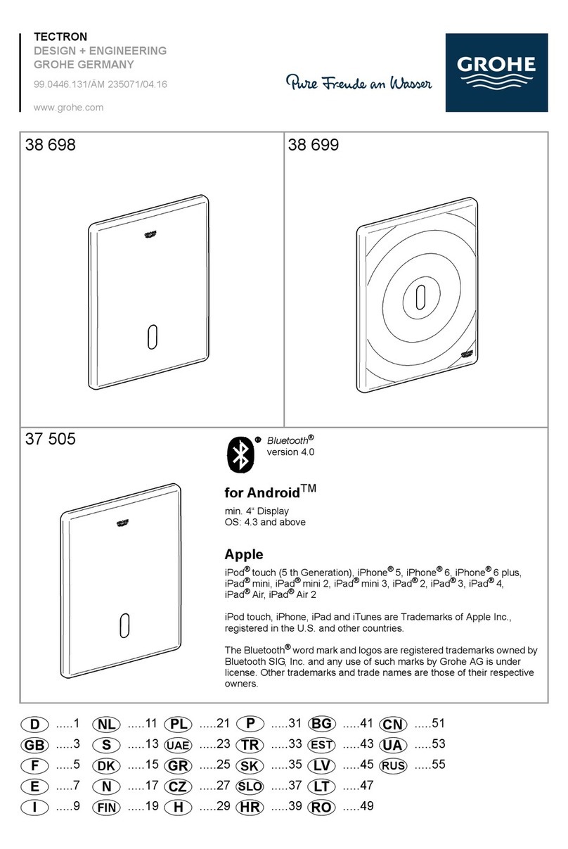 Grohe Tectron 38 698 manual