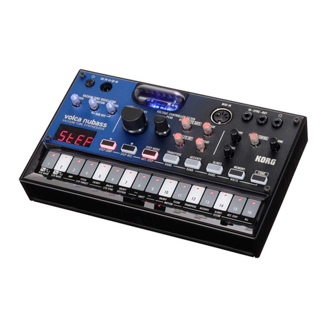 Korg Volca Nubass Use and care manual Korg Volca Nubass Use and care manual