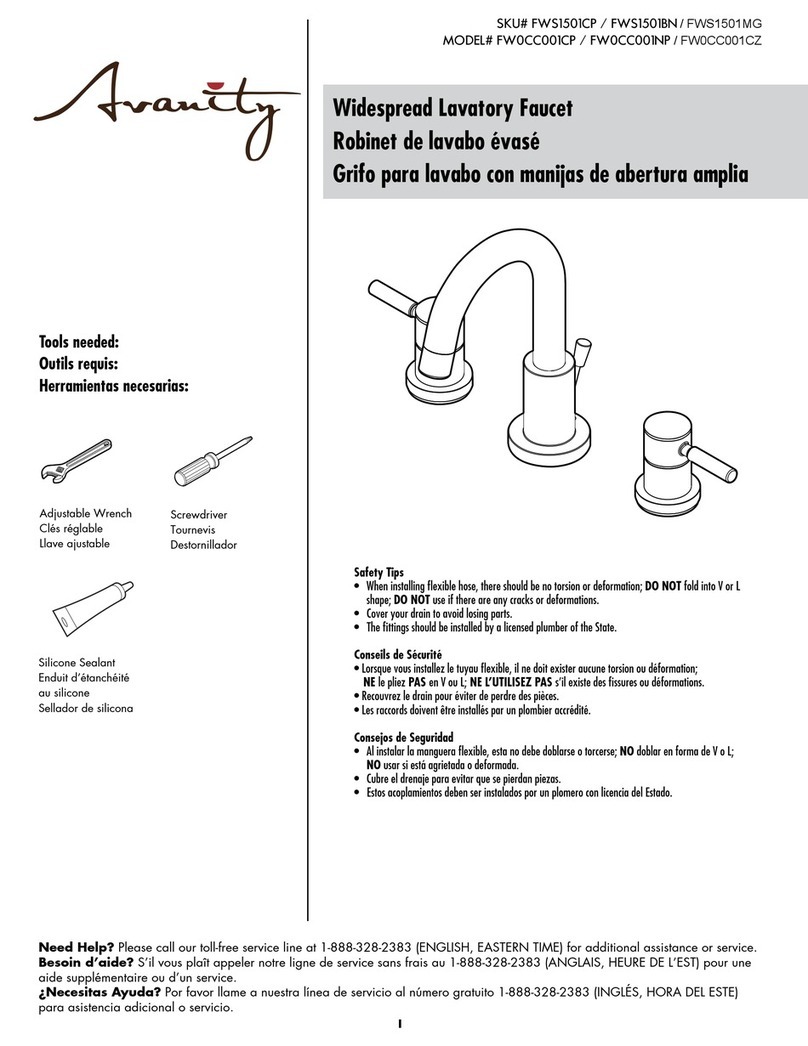 Avanity FW0CC001CP manual Avanity FW0CC001CP manual