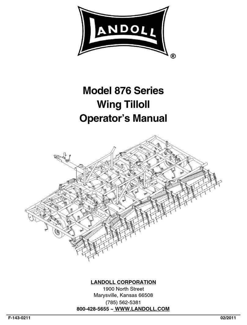 Landoll Wing Tilloll 876 Series Operator's manual