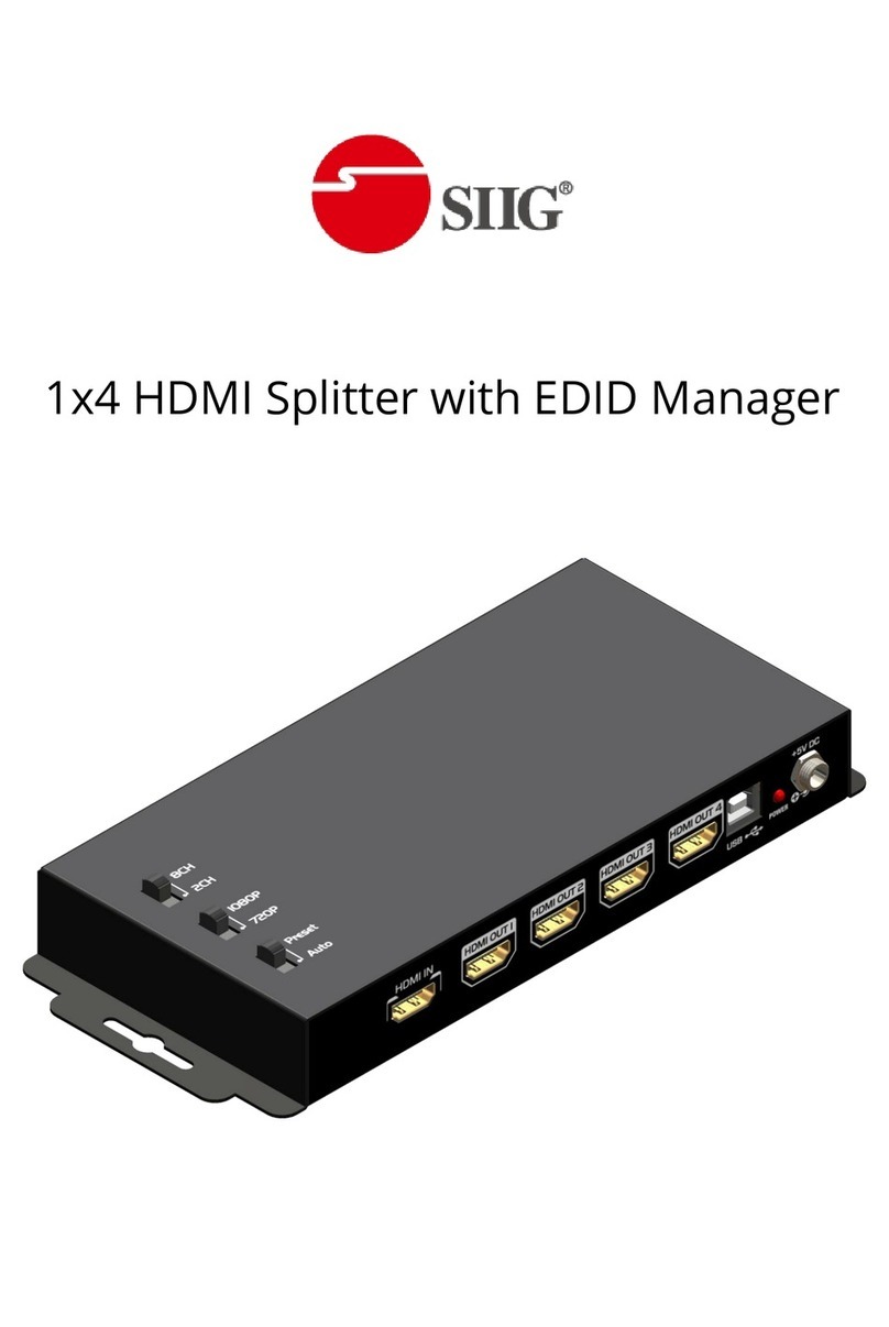 SIIG AV-GM06E3-S1E User manual SIIG AV-GM06E3-S1E User manual