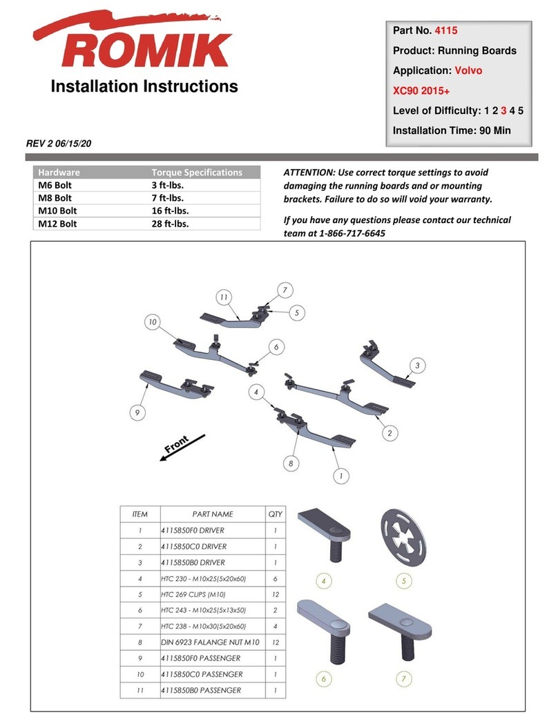 Romik 4115 installation instructions