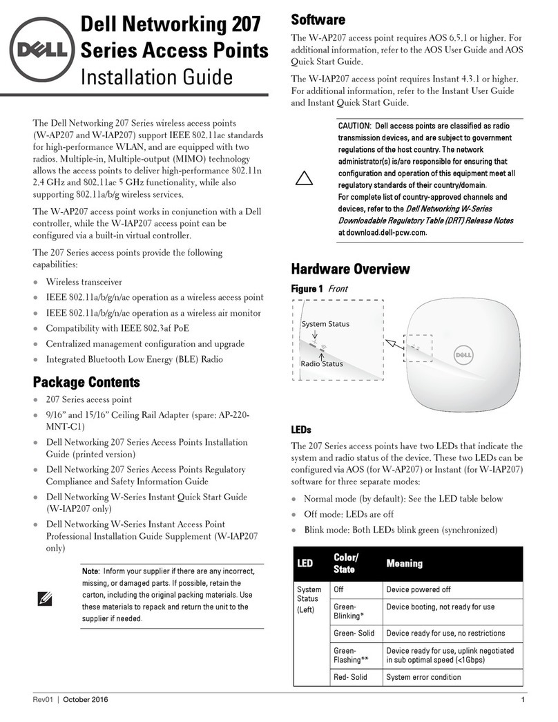 Dell Networking 207 Series installation guide