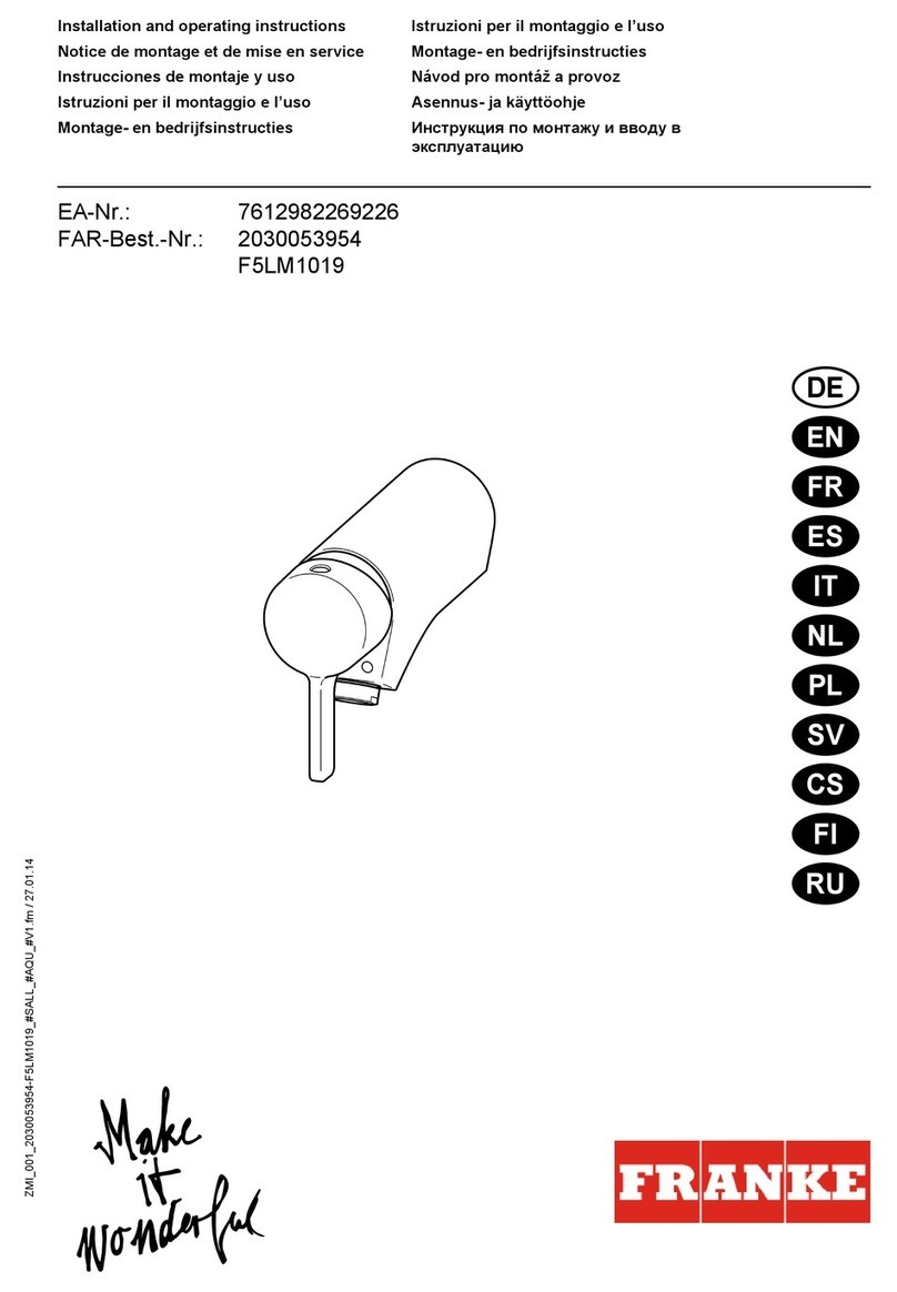 Franke F5LM User manual