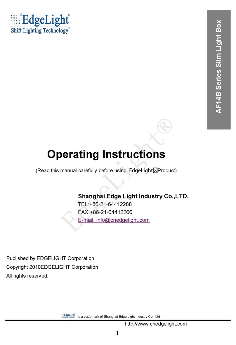 EdgeLight AF14B Series operating instructions EdgeLight AF14B Series operating instructions