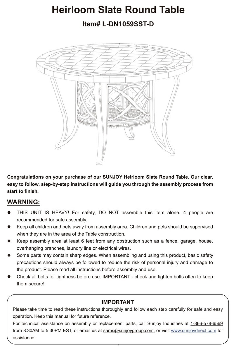 Sunjoy L-DN1059SST-D quick start guide